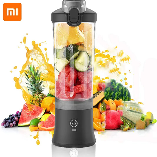 Xiaomi Portable Blender 600ML Electric Juicer Fruit Mixers 4000mAh USB Rechargeable Smoothie Mini Blender Personal Juicer colorf